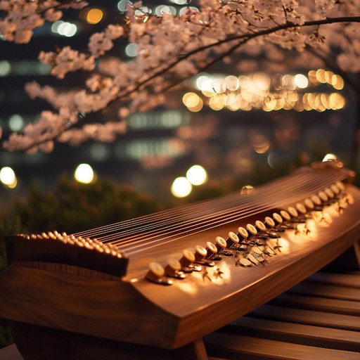 An elegant blend of traditional koto strings and modern electronic beats, painting a sonic picture of tokyo's harmony between nature and technology. An elegant blend of traditional koto strings and modern electronic beats, painting a sonic picture of tokyo's harmony between nature and technology.