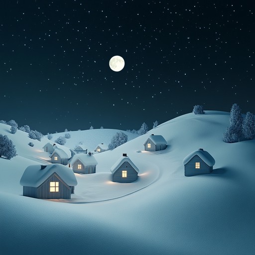 In this track, the gentle chimes of bells resonate against a backdrop of serene midnight silence, evoking a sense of peace and pristine snow landscapes. This composition captures the magical quiet of late christmas eve when the world seems to rest in anticipation of joyous celebrations.