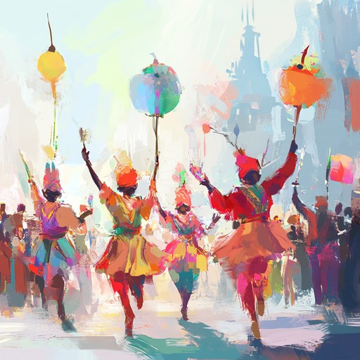 Experience a gentle serenade with the vibrant colors and tender melodies of a delightful carnival. This instrumental piece blends joyous rhythms with a tender touch, evoking the warmth and nostalgia of carnival parades and festive gatherings. Perfect for moments of joy and reflection.