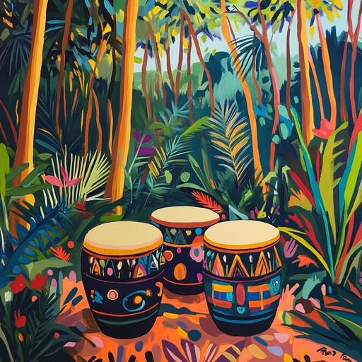 A vibrant instrumental featuring tribal drums and rhythms that evoke a feeling of community and joy, blending traditional sounds with contemporary elements for an uplifting experience