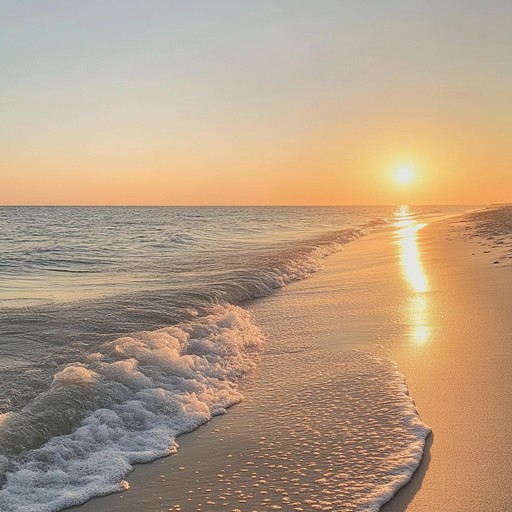 A deeply evocative track featuring slow guitar melodies overlaid with the gentle sounds of ocean waves, capturing the bittersweet beauty of a sunset on a deserted tropical island