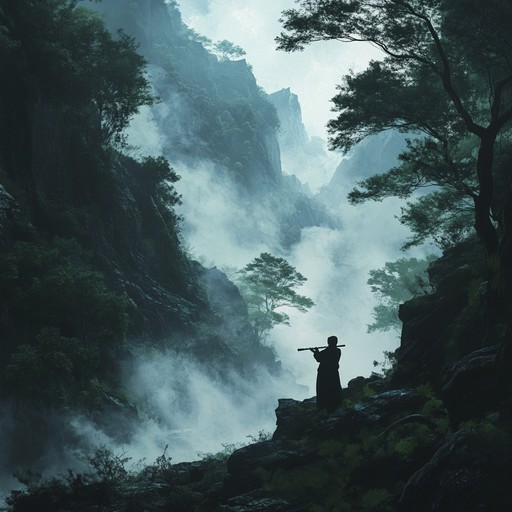 An instrumental piece that blends ethereal sounds of the shakuhachi with modern ambient textures, creating a mystical journey through lost civilizations and timeless landscapes.