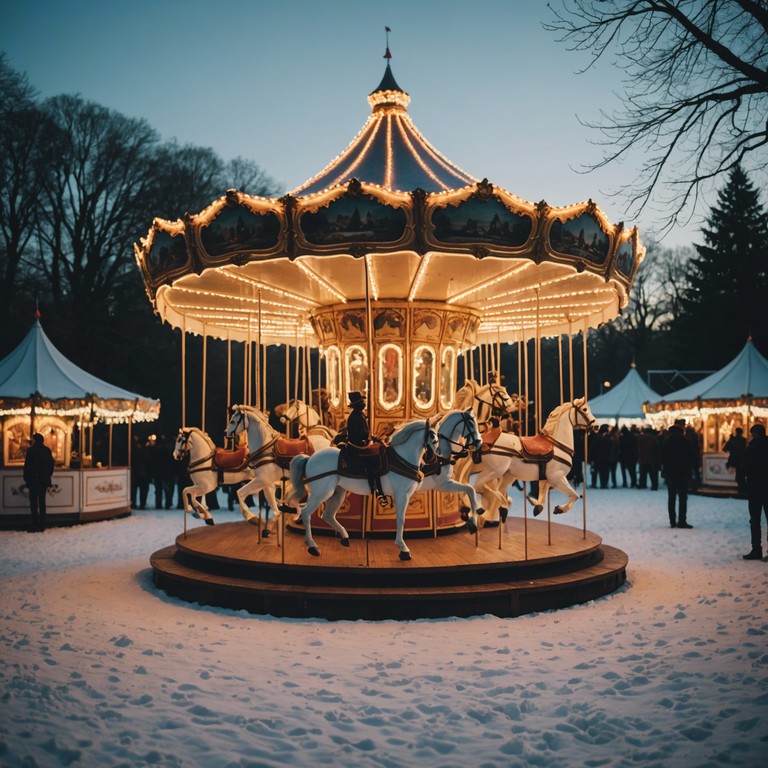 This composition offers a deeper dive into a heartwarming holiday experience, articulating the joy and merriment of a festive season through the lens of a theatrical performance. Infused with a blend of traditional holiday spirit and the fanciful atmosphere of a winter festival, it creates an unforgettable auditory journey.