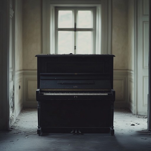 A deep, sorrowful tune featuring an echoing piano and ghostly whispers, that pulls listeners into a world of melancholia and mist, weaving enigma through every note.