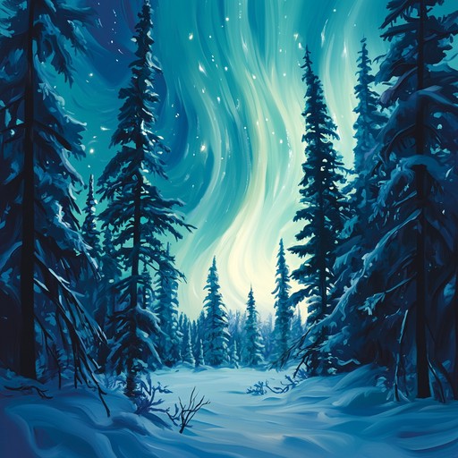 This instrumental captures the enchanting essence of the aurora borealis with mystical, flowing suomipop melodies. The music is soft and dreamy, creating a serene and uplifting atmosphere.