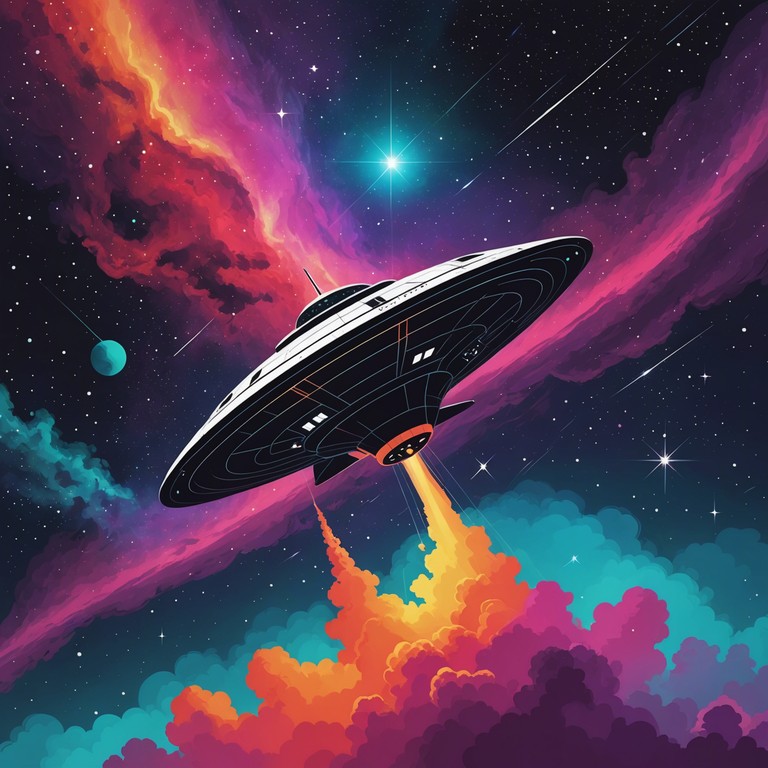 Blending the grandeur of symphonic orchestration with the raw energy of rock, this track captures the soaring ambition of futuristic exploration. Elements of rock provide a gritty, powerful foundation, while orchestral sweeps add a majestic overlay, creating a complex, awe inspiring auditory journey. Think of it as a soundtrack for a voyage to new worlds in a sci fi epic.