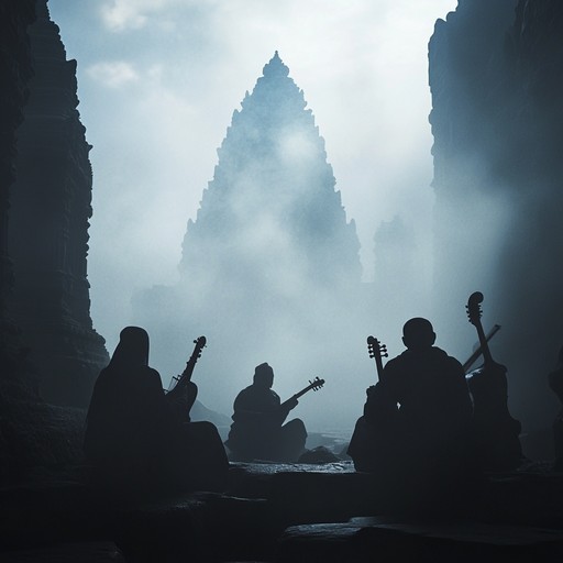 A journey through an intricate orchestral composition, weaving together rich and exotic eastern melodies with harmonious symphonic textures. This piece uses traditional instruments to evoke a mystical atmosphere, transporting listeners to ancient, far off lands.