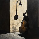 double bass leads haunting melody.