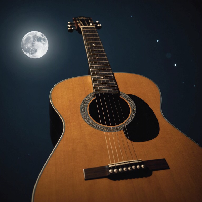 An evocative musical journey emphasizing the deep solitude perceived during the secretive, nightly encounters in an ancient wood. The classical guitar's voice brings a feeling of both warmth and isolation, encapsulating the individual’s heartfelt yearning for connection while being enveloped in darkness.