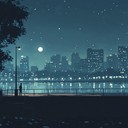 soft lofi rhythms creating serene evening ambiance.