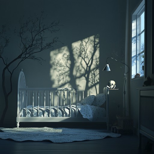 This dark lullaby merges comforting whispers with ethereal, haunting melodies. Featuring gentle glockenspiel notes, melancholic violin harmonies, and ghostly chimes, it creates a moonlit, otherworldly bedtime atmosphere.