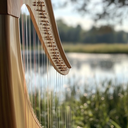 This alternative track delves deeper into the tranquility of nature's undisturbed corners, with slower, elongated harp sequences that replicate the slow motion of water under a canopy of lush green, offering a deeper sense of introspection and tranquility.