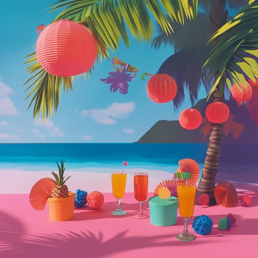 Upbeat dancepop rhythms fused with tropical vibes create a celebratory atmosphere ideal for summer evenings. The infectious beats and happy melodies invite everyone to a vibrant dance party by the beach.