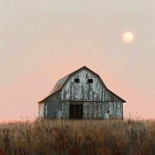 A gentle guitar melody weaves through the vast, open prairies, painting scenes of rural heartache and nostalgic memories under a sinking sun. The soft strumming captures the essence of americana's lonely roads, evoking stories of lost love and dreams left behind.