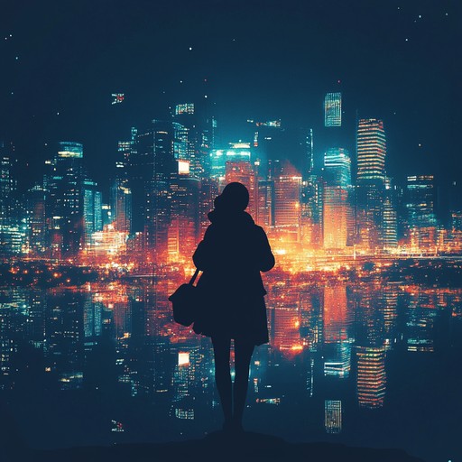 A captivating instrumental that blends atmospheric synths with pulsating basslines, taking the listener on an emotive journey through shimmering urban nights.