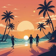 exotic beats under a tropical sunset