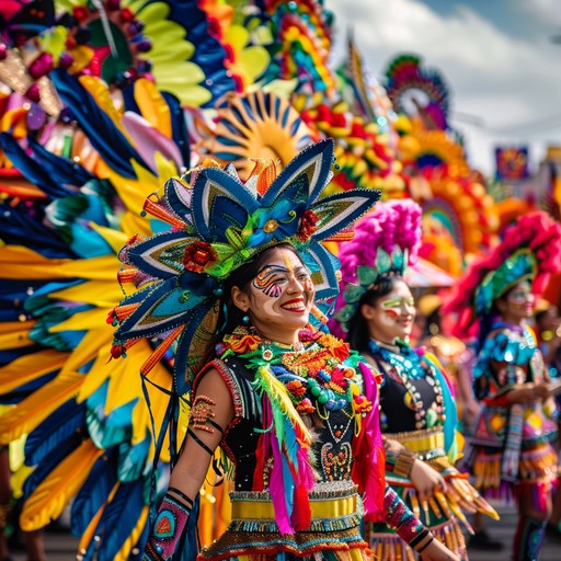 Dive into the heart of a carnival parade, with vivacious rhythms and joyous harmonies. The piece evokes a festive atmosphere, blending dynamic brass and percussive elements to create an energetic, theatrical soundscape