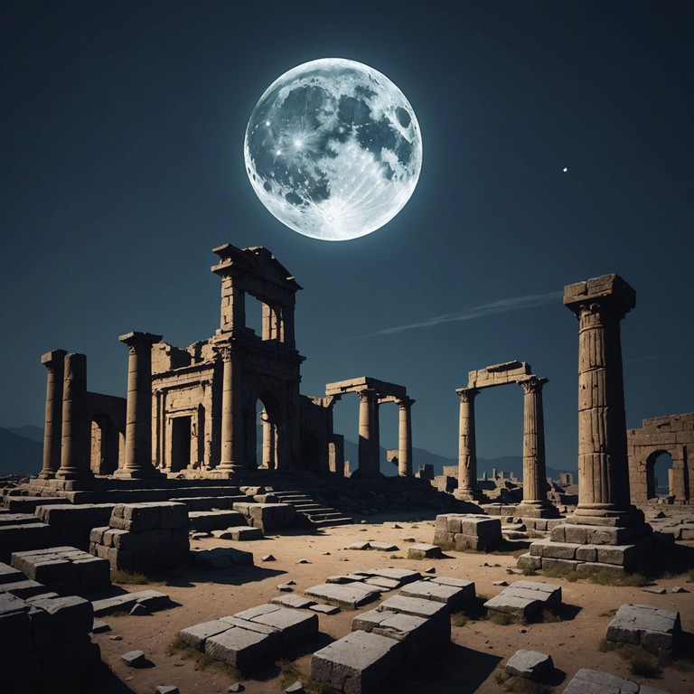 This instrumental track uses subtle, haunting flute melodies to tell a tale of long forgotten ancient civilizations, evoking the mystery and solemn majesty of ruins bathed in moonlight. The song meanders through eerie peaks and valleys, mirroring the contours of the forgotten landscapes.