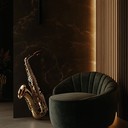 smooth saxophone leads emotive jazz piece with nocturnal ambiance.