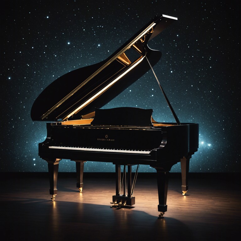 Imagine a musical piece that soars through the cosmos, with each note serving as a stepping stone across the stars. The piano not only plays; it dances, it rejoices in the vastness of a stardust filled universe, bringing listeners into a state of awe with its dynamic intensity and complex melodic structures.