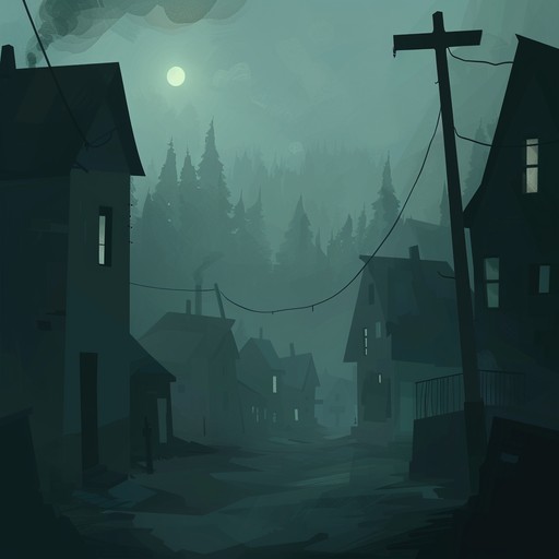 Visualize a ghostly vigil in an old americana town under the cloak of midnight. The chilling ambiance is crafted with the haunting notes of a slide guitar, eerie banjo plucks, and ambient ghostly harmonics. The sparse instrumentation and unsettling harmonics enhance the menacing feel, immersing listeners in a suspenseful, desolate world.