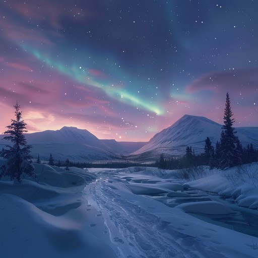 This instrumental track captures the essence of finnish serenity through delicate and soothing melodies. Featuring a gentle piano, the song embodies peacefulness and tranquility, perfect for moments of introspection and relaxation. Inspired by the graceful beauty of the northern lights, it conjures images of serene snowy landscapes under a starlit sky.