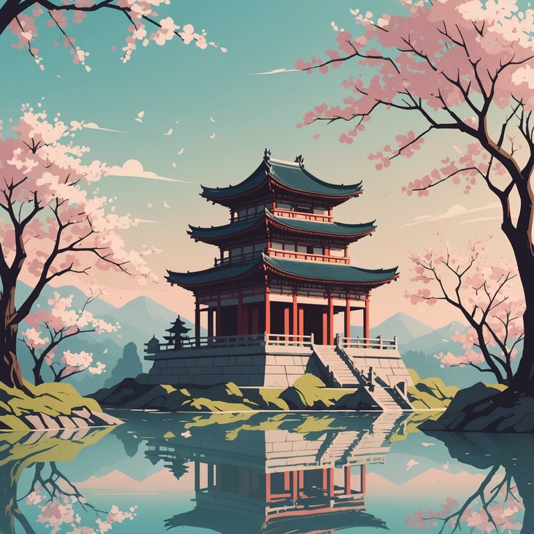 A serene instrumental track blending traditional japanese instruments with modern jpop elements, fading cherry blossoms captures the ephemeral beauty of cherry blossoms while evoking a sense of nostalgia and futuristic longing. The track mixes a koto’s gentle plucks with synthetic beats, creating a soundscape that is both familiar and uniquely forward reaching in essence.