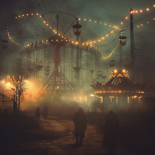 A bone chilling instrumental capturing the eerie atmosphere of an abandoned carnival at midnight. The slow waltz and unsettling melodies evoke a sense of foreboding and mystery. The haunting sound of the accordion adds to the disturbing vibe, making it perfect for a horror soundtrack.