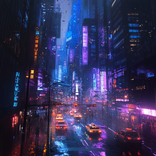 This track thrives on high energy rhythms and pulsating beats, capturing the essence of a neon lit city coming alive at night. With its driving basslines and dynamic synths, it creates an immersive auditory experience that makes listeners move and feel the urban pulse.