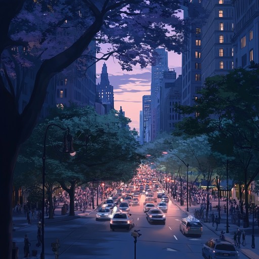 This piece blends subtle electronic undertones with urban field recordings, capturing the essence of city life that buzzes beneath the surface. The music moves through phases of contemplative calm to the energetic bustle of a metropolis, inviting the listener on a journey through forgotten streets now revived by nostalgic melodies.