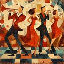 vintage jazz, trumpet led track for lively dance atmosphere