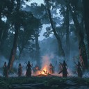 tribal drums evoke primal dance rituals