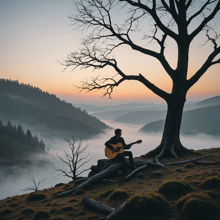 This track is an exploration of deep, reflective emotions portrayed through the somber tunes of a solo acoustic guitar. Evoking the essence of forgotten lore and personal solitude, the composition weaves the subtle dynamism of folk with the dusky shades of life's more contemplative moments.
