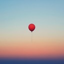 a soothing melody capturing a lost balloon's journey skyward