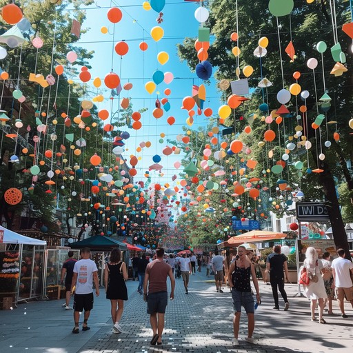 A vibrant, upbeat instrumental track imbued with the joyous energy of sofia's street festivals. Incorporates traditional bulgarian melodic patterns with modern electronic dance beats to create a delightful celebration of chalga culture, perfect for sunny days and festive moods.