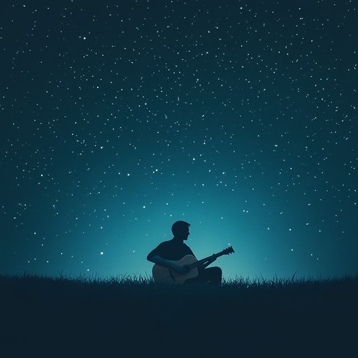 Imagine a musician softly plucking strings under a starry sky, each note a tender confession of longing. The acoustic guitar's whispers meld with the night, creating an intimate atmosphere filled with romantic yearning, perfect for reflective moments.