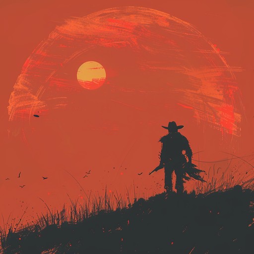 Imagine the tension of a duel at sunset in an old western town. The soundtrack captures the grit and suspense as the sun dips below the horizon, igniting the sky in hues of orange and red. Accents of creaking leather and distant horse whinnies enhance the scene, building towards the inevitable gunfire.