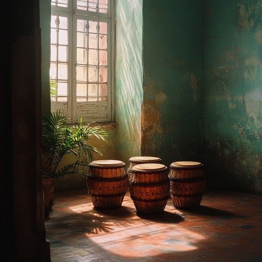 A deeply mystical track blending afro cuban percussion with eerie, haunting melodies. It creates a tense atmosphere filled with suspense and old world supernatural lore