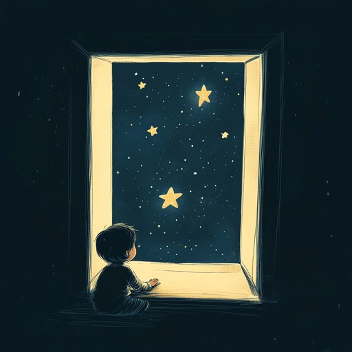 A gentle, dreamlike nursery rhyme with twinkling chimes and soothing melodies, reminiscent of starlit skies and serene dreamscapes. Perfect for calming bedtime routines or evoking peaceful sleep in children, this instrumental piece combines whimsical, soft tones with a mesmerizing, tranquil ambiance