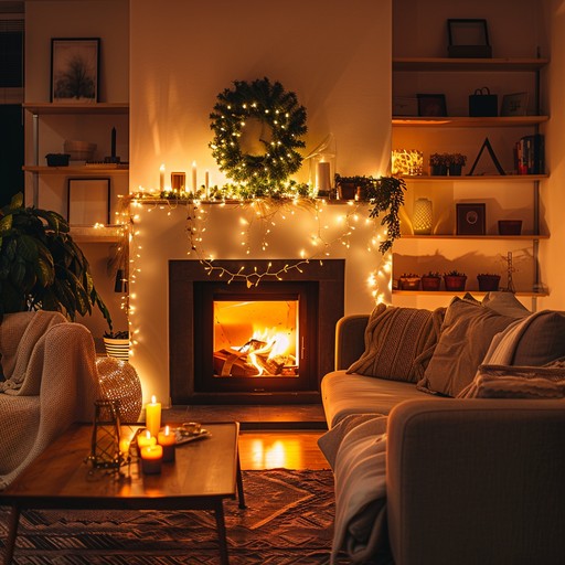 An instrumental melody capturing the essence of festive warmth, with twinkling notes and soft beats perfect for cozy winter nights.