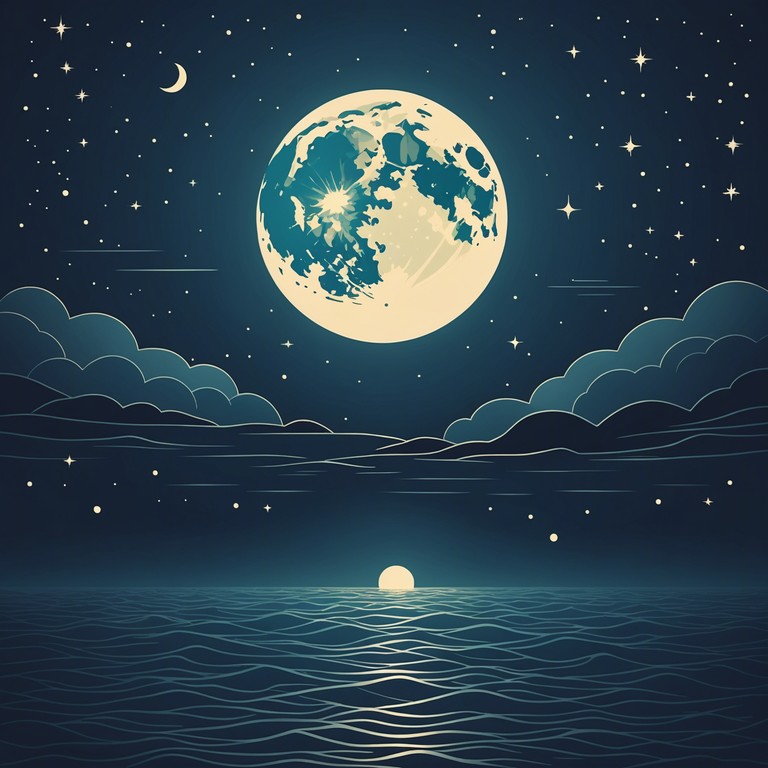 This tranquil track uses a sophisticated blend of ambient synths and natural sounds to simulate the peaceful experience of night time at the ocean. By combining digital and organic elements, the piece evolves and flows like water, with gentle crescendos that mimic rolling waves against a serene shoreline. The mood is perfect for meditation, relaxation, or gentle focus.