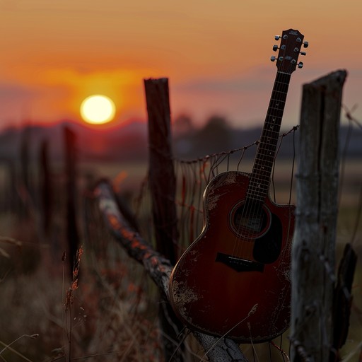 A hopeful and uplifting country tune characterized by rhythmic strumming guitar, capturing the essence of freedom, sunsets, and the open road. It brings a warm and peaceful atmosphere, perfect for reflective and positive moments.