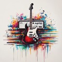 joyful instrumental merging metal guitar with hip hop rhythms