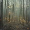 mysterious and magical journey in an ethereal forest