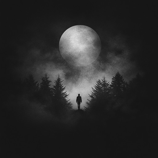 An atmospheric and unsettling instrumental piece that blends haunting guitar melodies with subtle ambient noises, creating a sense of wandering through a dark, mysterious forest filled with unseen presences.