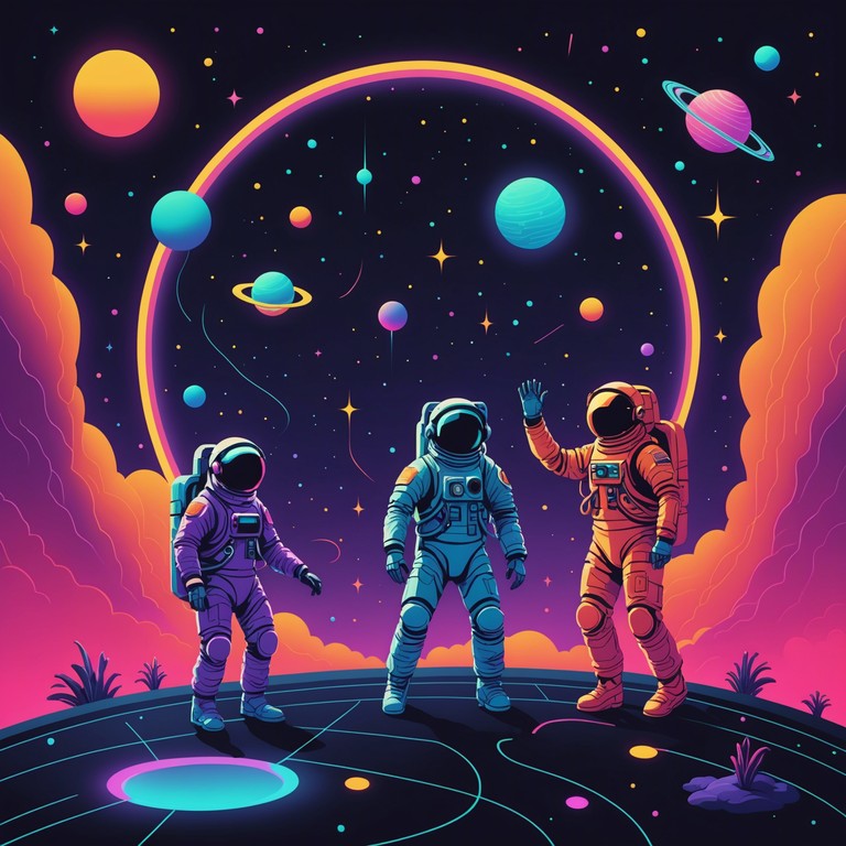 Imagine a space station where astronauts unwind with music that fuses traditional bulgarian chalga with ambient space disco elements, using a synthesizer to bridge cultural and cosmic boundaries.