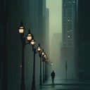 dreamy lofi soundscapes capturing silent, misty urban nights alone