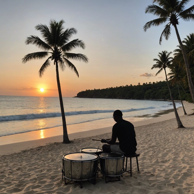 In this spiritual calypso track, traditional caribbean sounds blend with ethereal spiritual tones, creating a uniquely uplifting and reflective atmosphere. Steelpan plays the central role, embodying the vibrant energy of the islands while also conveying a profound sense of spirituality and peace. The music invites listeners on a journey of self discovery and communal celebration, tapping into deep rooted spiritual practices and the joyful expressions of calypso.