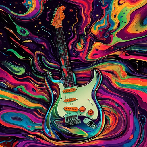 This progressive rock track is a high energy odyssey filled with electric guitar solos, evolving synths, and complex rhythmic changes. Inspired by 70s rock but with a contemporary flair, it promises a psychedelic and ecstatic journey.