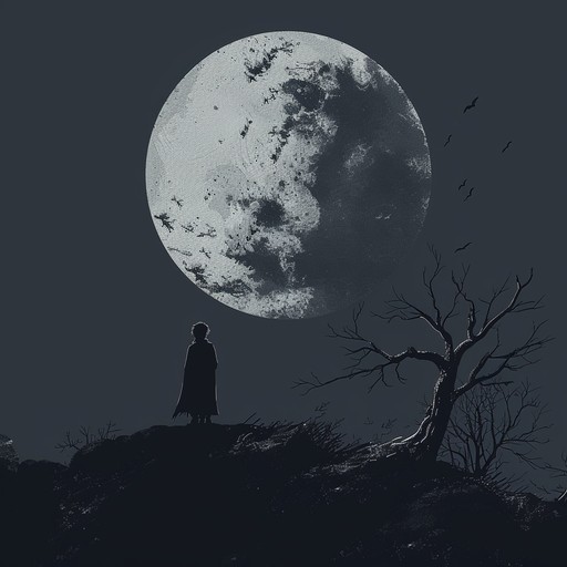 This dark and sinister instrumental piece evokes the eerie shadows and mysteries of the night. Layers of deep, pulsing synthesizers, echoing guitar lines, and distant choirs create a chilling and immersive soundscape. The slow, hypnotic rhythm and dissonant melodies build a sense of unease and foreboding, as if something sinister lurks just beyond the shadows. Perfect for setting a haunting and unsettling mood.